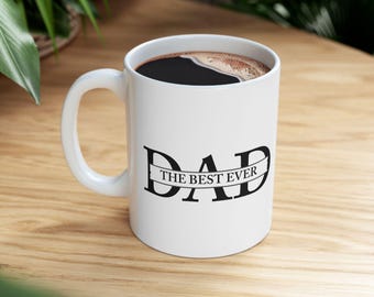 Father's Day Ceramic Mug, Gift for Dad, World's Best Daddy Cup, Birthday Present for Him, Coffee Mug for Fathers, Christmas Dad Mug