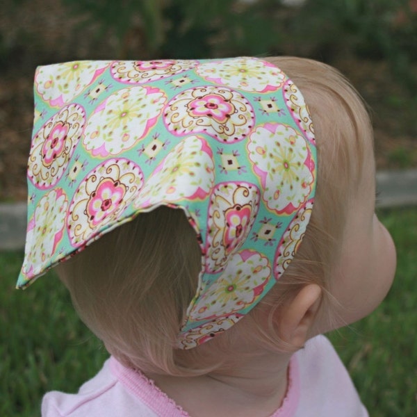 Baby Hair Scarf in Circle Blossoms by Dena Fishbein Clearance SALE