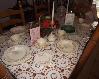 Virginia Rose Pattern of Dishes by Homer Laughlin Vintage of the 30"s & 40"s