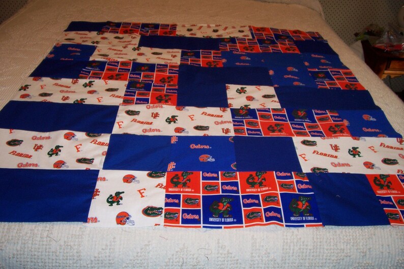 Florida Gators lap quilt top