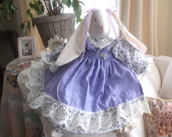 Just in Time for Easter  Bunny Rabbit Purple Handmade Made in America