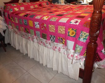 Rose Colored Quilt - Etsy