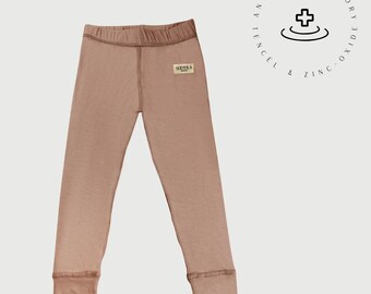 Leggings suaves de lyocell con óxido de zinc para pieles sensibles.