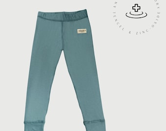 Ultra-Soft Lyocell Leggings with Zinc Oxide for Sensitive Skin