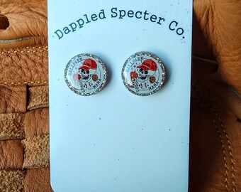 Ballpark Mama- Stud Earrings- Baseball- Boy Mama- Sports- Ballpark Nights- Game Day- Fun Lightweight Earrings- Resin/Stainless Steel