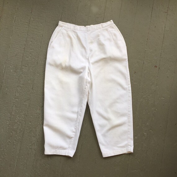 Vintage 1950s/60s Jantzen White Clam Diggers, 50s