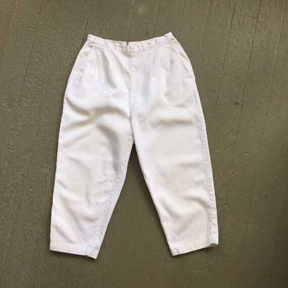 Vintage 1950s/60s Jantzen White Clam Diggers, 50s