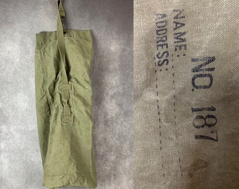 Vintage Military No. 187 Duffel Bag Army Laundry