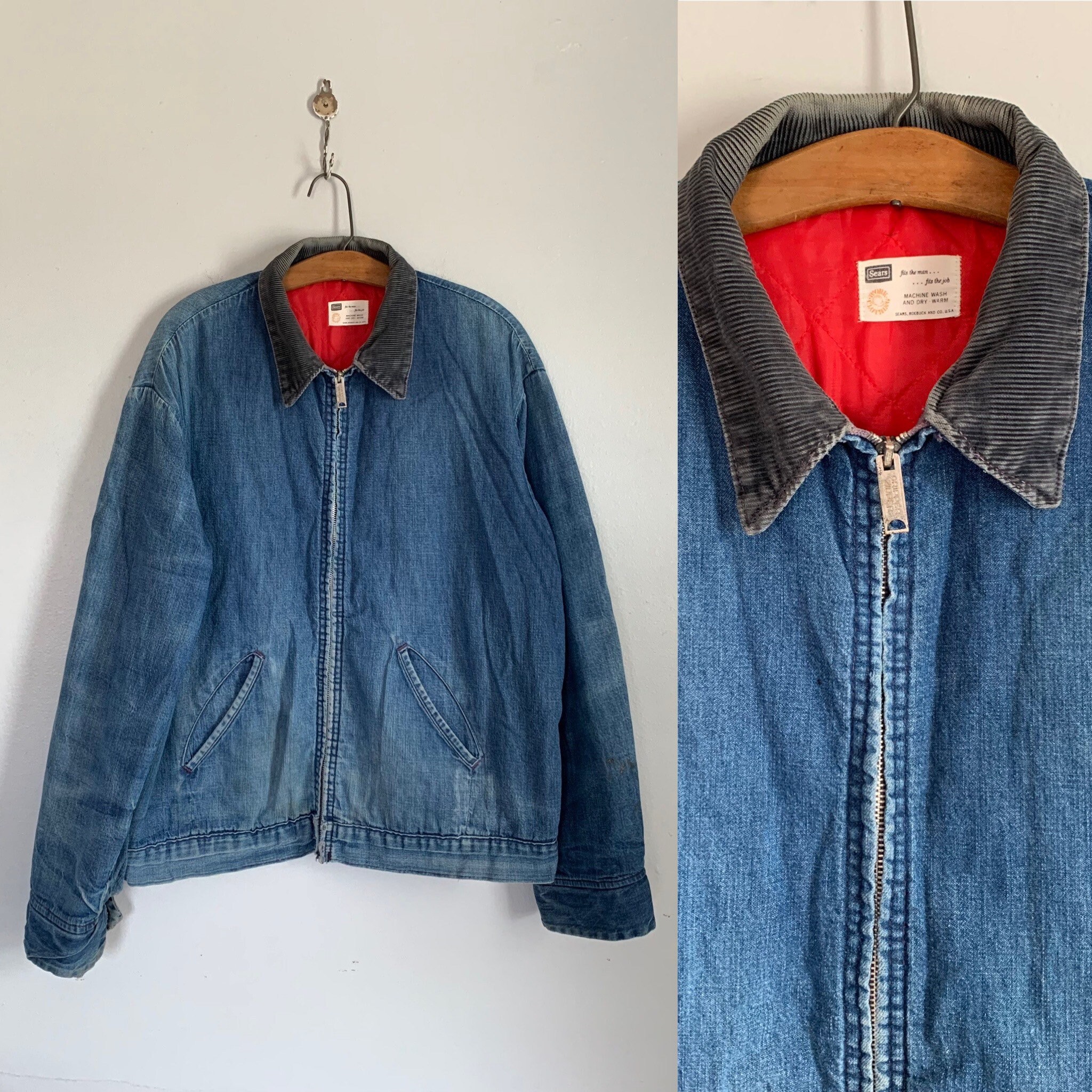 Vintage 70s Sears Denim Work Clothing 
