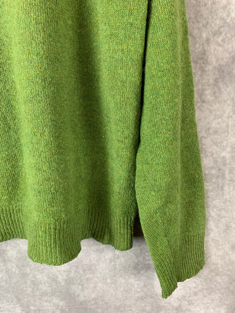 Vintage 60s Mens Arrow Cum Laude Green V-neck SweaterM image 4