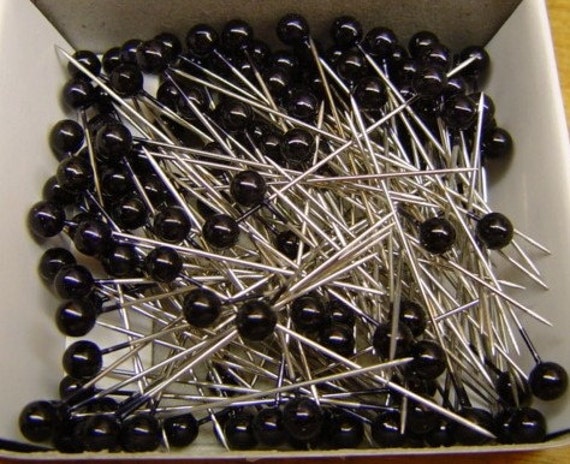 Black Pins 1.5 Craft Pins, Shiny Ball Heads, SHARP Pins Wedding Bouquet  Floral Doll Hobby Crafts - High Quality Pins