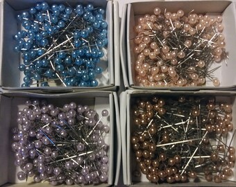 BULK Pearl Craft Pins 10 boxes/1,440 pins U Choose Colors FREE SHIPPING 