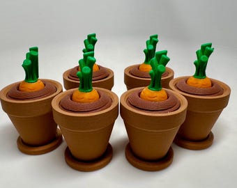 Cute Carrot Fidget Friend W/Pot