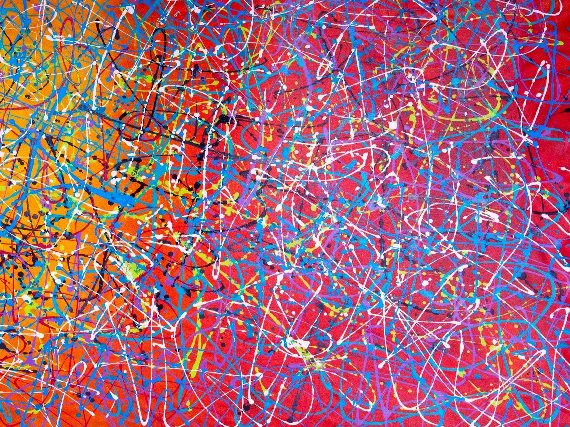 POLLOCK、No 151948:RedGrayWhiteYellow Jackson Pollock 