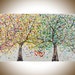 72' Tree painting love heart painting Canvas art by YIQI LI