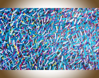 original art 72" abstract art Large wall art paintings on canvas by YIQI LI