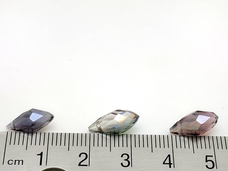 Destash in bulk Faceted crystal mix glass teardrop beads for jewelry making AB plated top drilled briolette bead soup 75 pcs 13x6mm