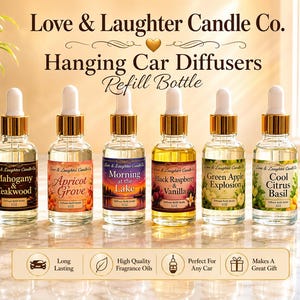 Car Diffuser Refill – 1oz Bottle, Fruity, Floral, Woodsy & More