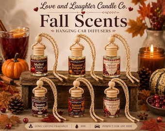Fall Scents Car Diffuser | Hanging Car Air Freshener
