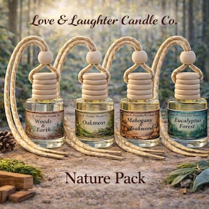 4 Pack Hanging Car Diffusers - The Nature Trail Pack