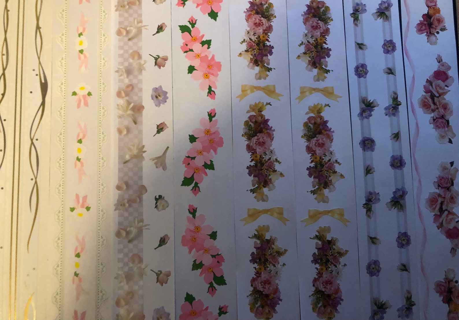 Floral Border Stickers: Wedding Album Scrapbooking, 8 Pack - Etsy