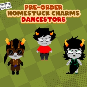 Homestuck Dancestors Acrylic Keychains: Kankri, Horuss, Porrim (50mm)