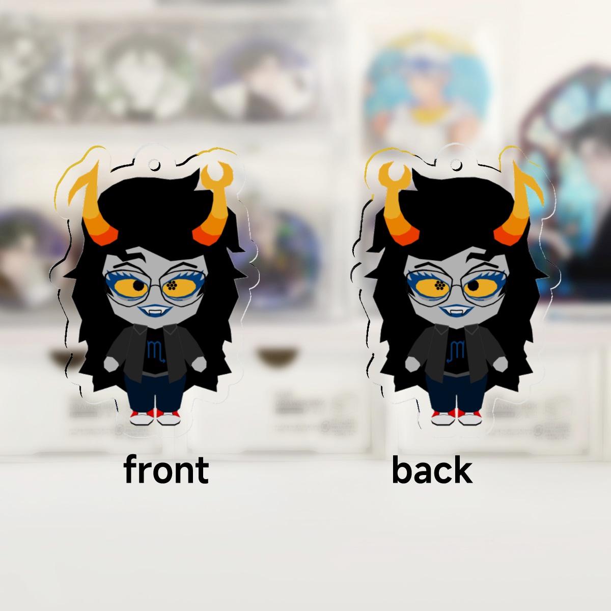 PRINT ON DEMAND | Low Poly Lil Trolls (set 2) - Vriska/tavros/eridan -  Homestuck Acrylic Keychains (50mm) - Etsy, image size:1200x1200