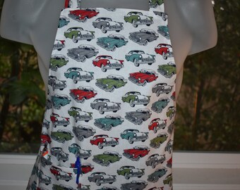 Toddler Retro Cars Apron