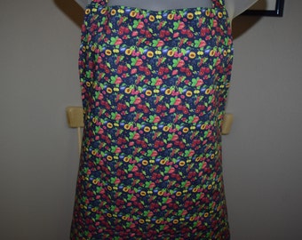 womens handmade aprons with pockets - fruit