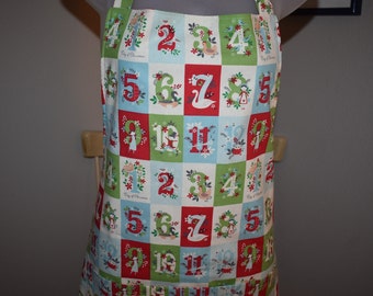 aprons for women and men with pockets, the 12 days of Christmas