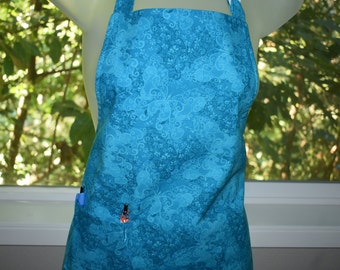 kids apron with pockets, aprons for kids, butterflies