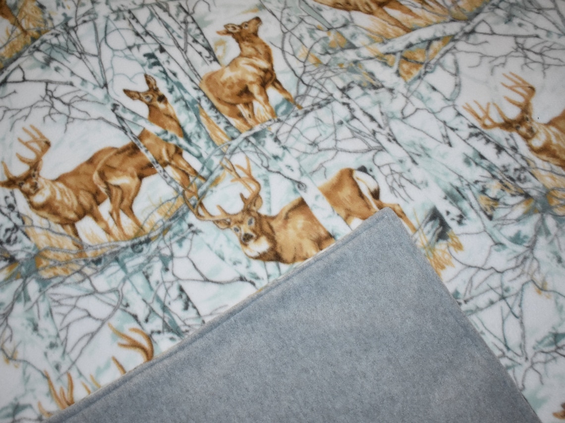 Fleece Blankets Throw Blankets Deer Etsy