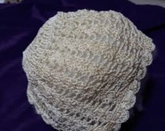 Vintage Crocheted Baby Bonnet