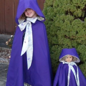 GIRLS HOODED CAPE Pattern Sizes 2 to 6 image 3