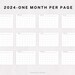2024 & 2025 Monthly Calendars, Printable Calendars, One Month per Page ...