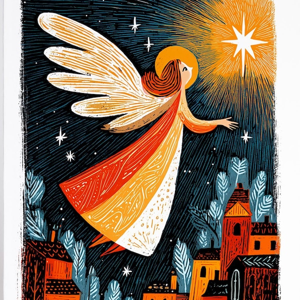 Kerstkerstkaartenset | 10 unieke religieuze kerstkaarten | Wenskaarten met bijbelse scène | Christelijk kerstkaartenpakket