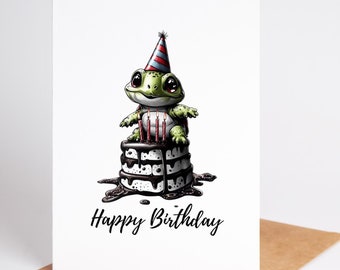 Turtle Birthday Card: Adorable Kids & Adults Card
