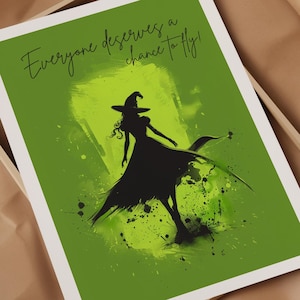Custom Broadway Wicked Poster | Personalized Wicked the Musical Wall Art | Broadway Theater Room Decor | Musical Gift
