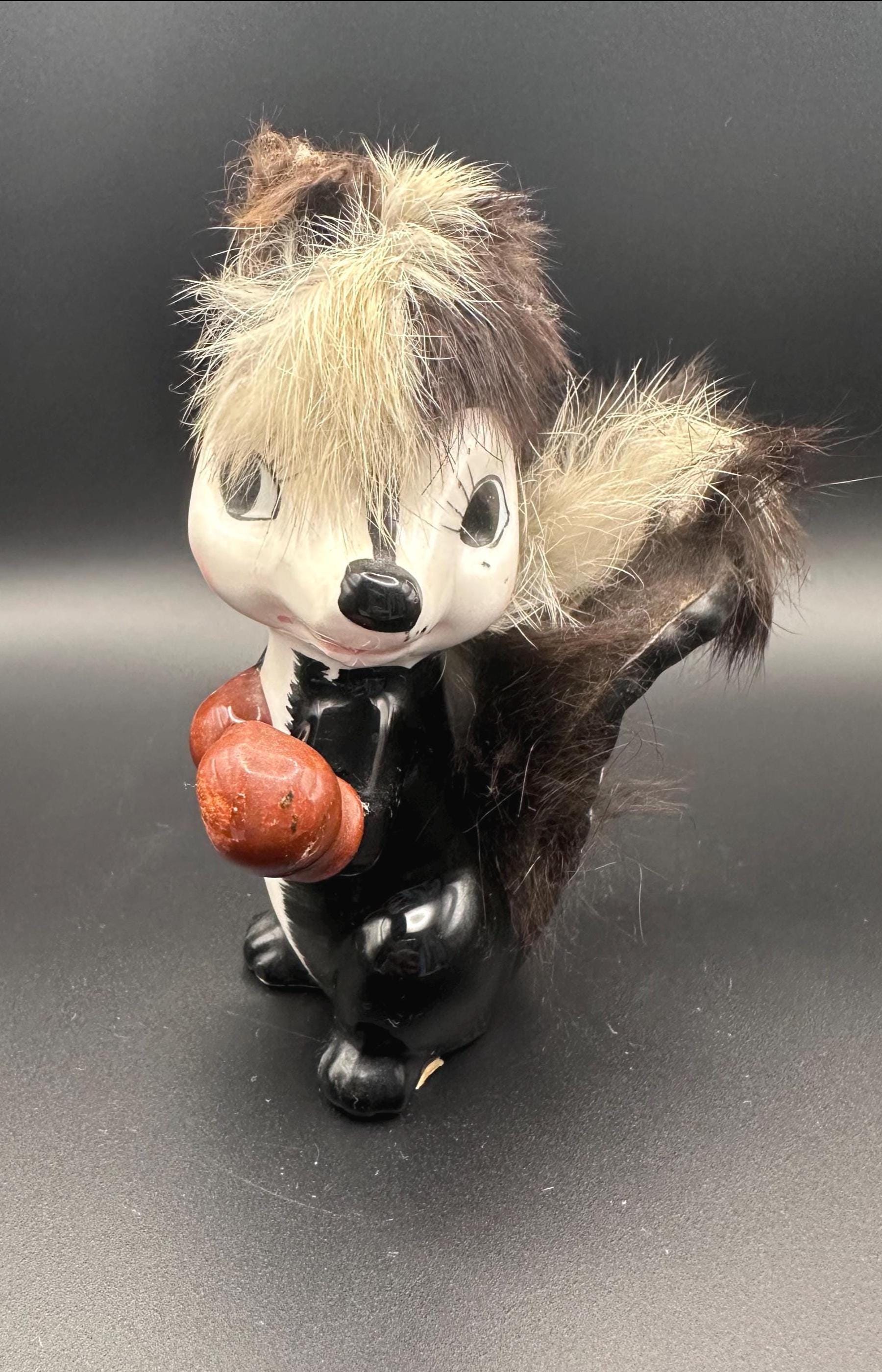 Vintage Skunk Figurine - Etsy