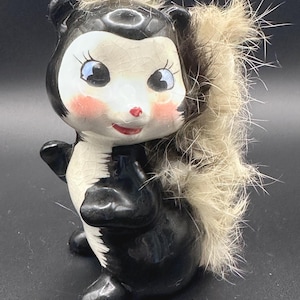 Furry Ceramic Skunk - Etsy