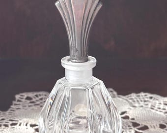 Vintage Art Deco Perfume Bottle - Marked Towle Sterling