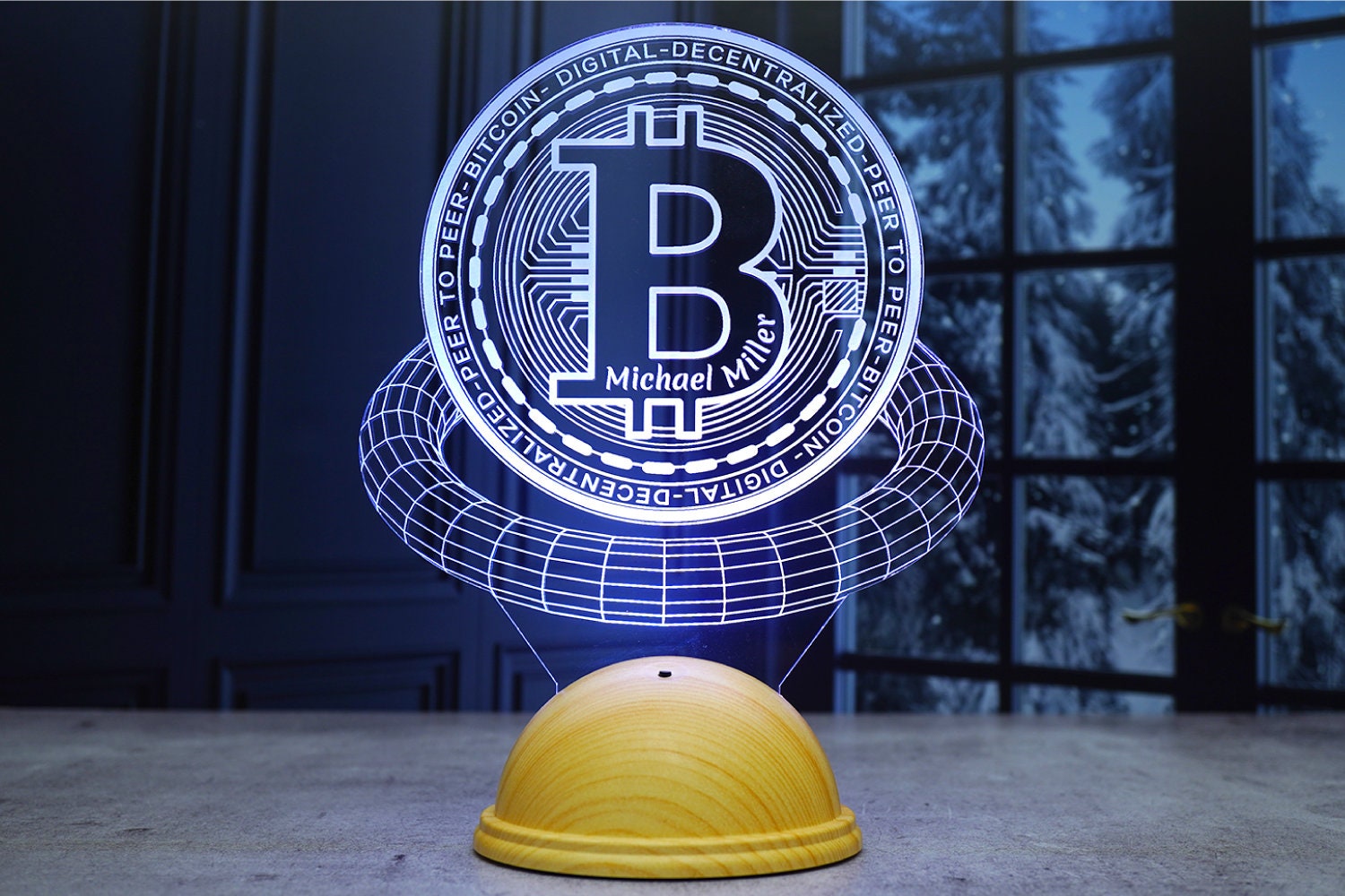 Bitcoin Personalized 3D LED Lamp - Customizable Night Light, Perfect Gift  for Bitcoin Enthusiasts and Coin Investors BTC - Etsy