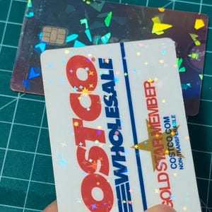 Pegatina holográfica para tarjetas de crédito / Personalice sutilmente sus tarjetas de crédito agregando esta pegatina holográfica / Diseño brillante para tarjetas imagen 1