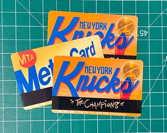 NY Knicks MetroCard Sticker Skin for OMNY Card - NBA Finals 2026 - New York Knicks - Bing Bong - #KnicksNation - mTA nBA Champions 2026