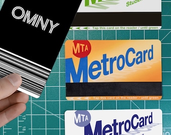 MetroCard Sticker Skin for OMNY Card | Student MetroCard | Bus Transfer | Vinyl Card Wrap | Waterproof Card Decal | NYC MTA | Vibrant Colors