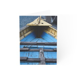 Biglietti per appunti fotografici (1, 10, 30 o 50 pezzi) "Barca blu e gialla" di Kim A. Bailey