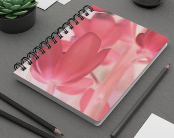 Dziennik spiralny „Różowe orchidee”