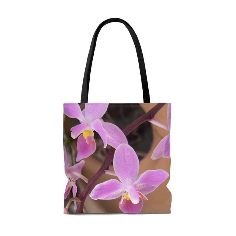 Tote Bag Purple Ground Orchids by Kim A. Bailey, Multiple Size Options image 10