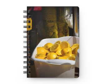 Citronillustration Spiralbunden Journal | Anteckningsbok