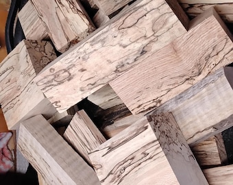 Spalted Wood Scrap Boxes – Blocks, Live Edge Cutoffs, End Grain Cutoffs